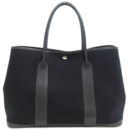 HERMES Garden Party PM Silver Hardware Tote Bag Towar Officche Ladies [Used]