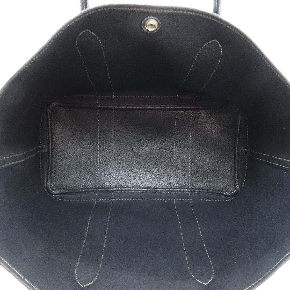 HERMES Garden Party PM Silver Hardware Tote Bag Towar Officche Ladies [Used]