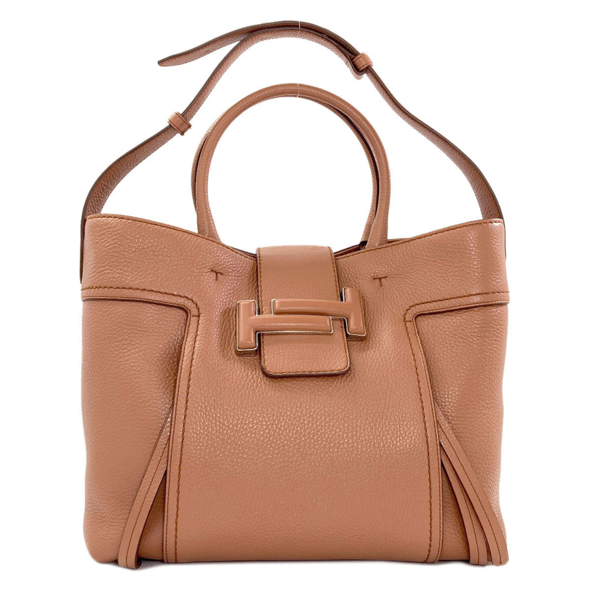 TODS Double T 2WAY Tote Bag Leather Ladies [Used]