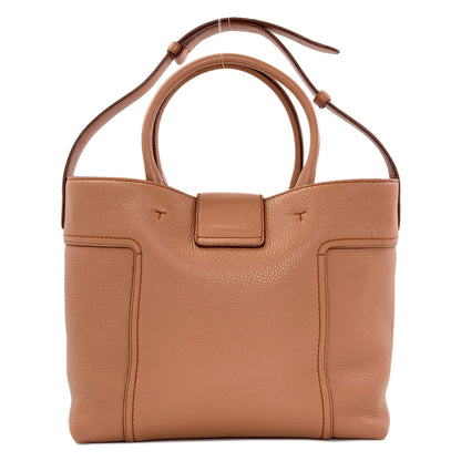 TODS Double T 2WAY Tote Bag Leather Ladies [Used]