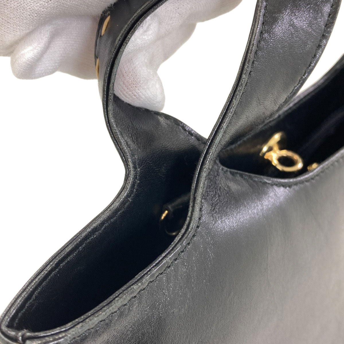 Salvatore Ferragamo Stitch 2WAY Handbag Leather Ladies [Used]