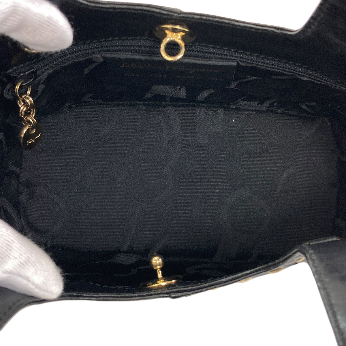 Salvatore Ferragamo Stitch 2WAY Handbag Leather Ladies [Used]