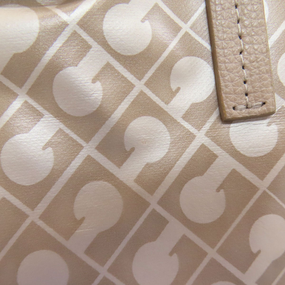 GHERARDINI Logo motif softy Tote Bag Polyester Polyurethane coatingLadies [Used]