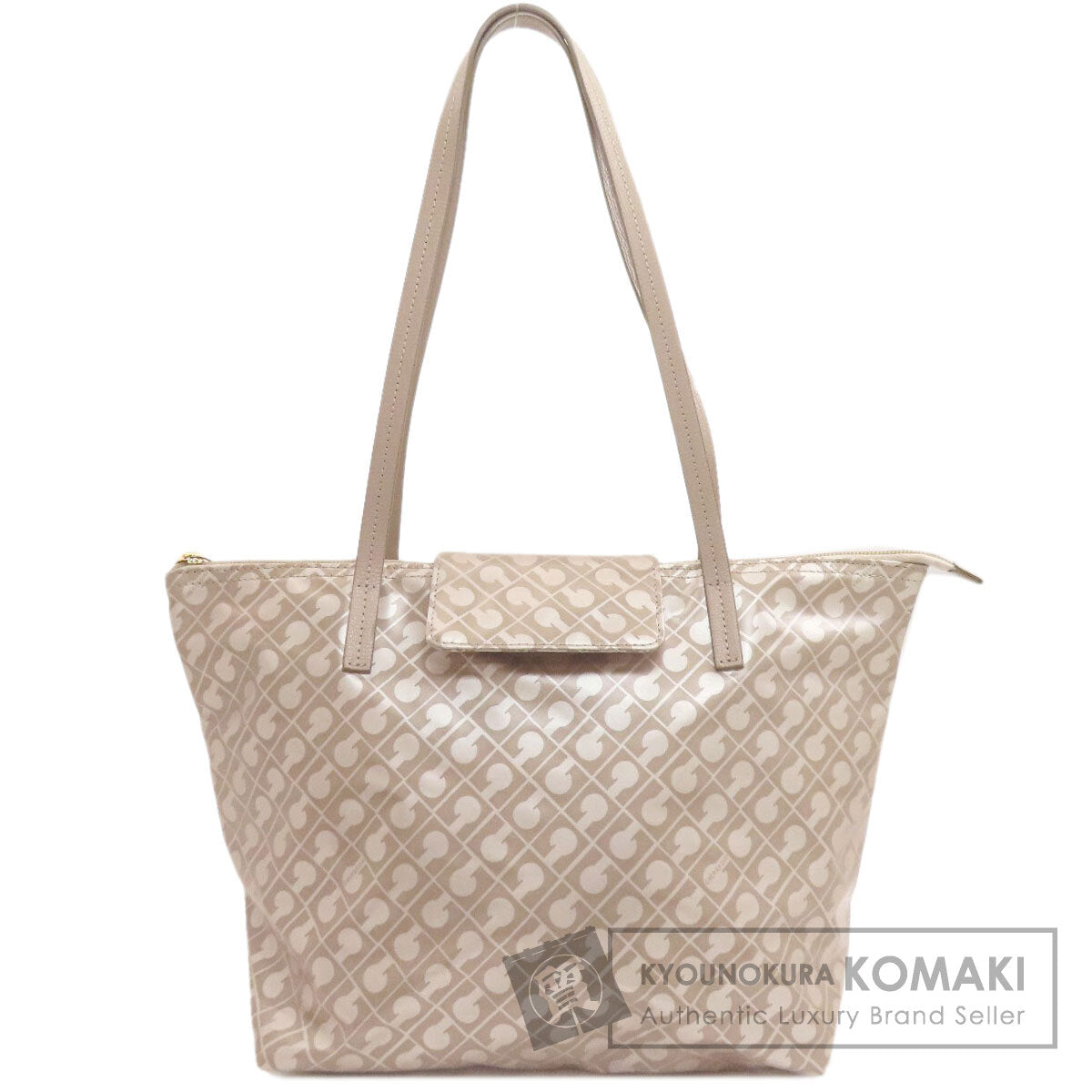 GHERARDINI Logo motif softy Tote Bag Polyester Polyurethane coatingLadies [Used]