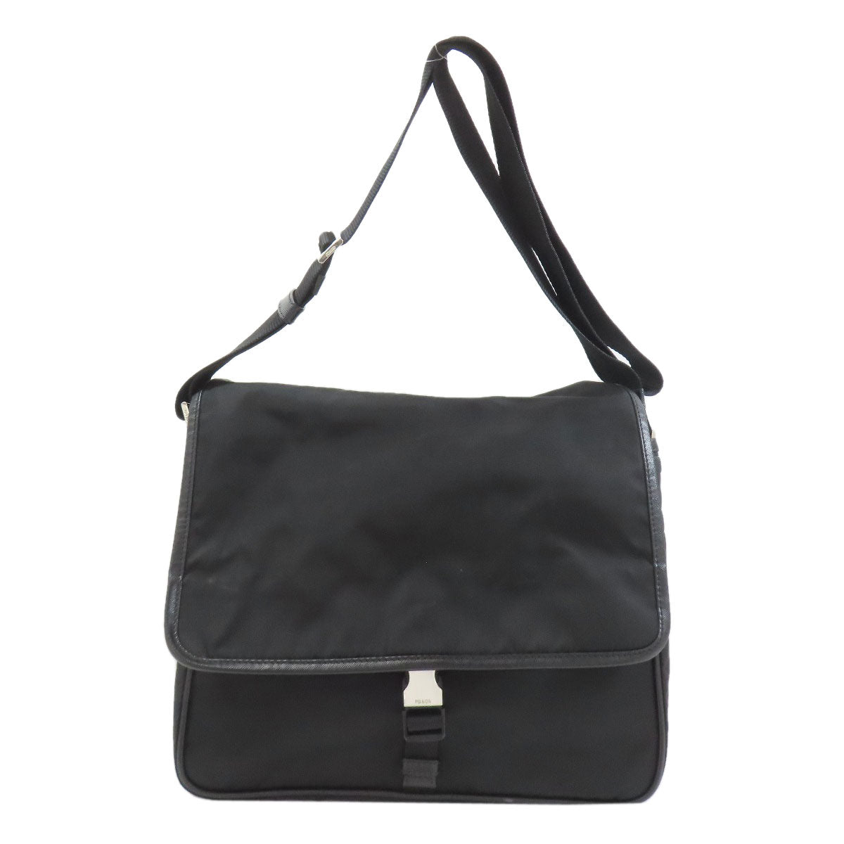 PRADA V166 Logo Hardware Shoulder Bag Nylon Ladies [Used]