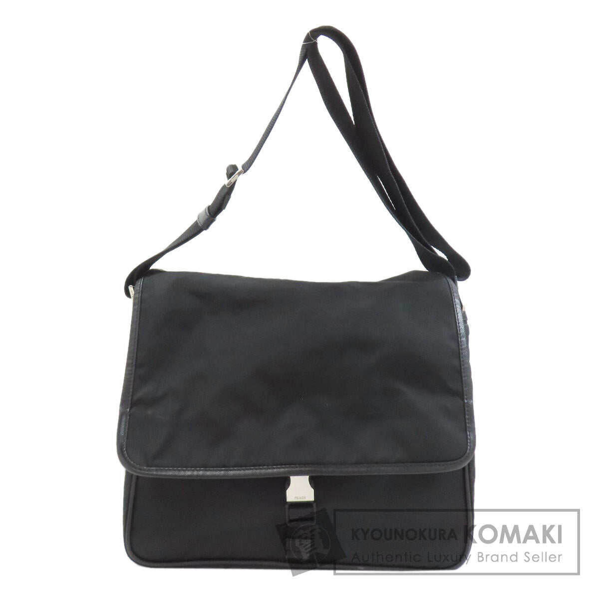 PRADA V166 Logo Hardware Shoulder Bag Nylon Ladies [Used]
