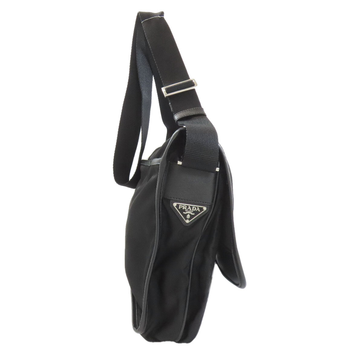 PRADA V166 Logo Hardware Shoulder Bag Nylon Ladies [Used]