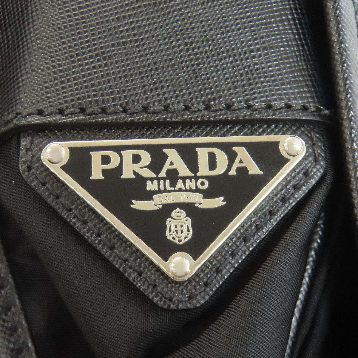 PRADA V166 Logo Hardware Shoulder Bag Nylon Ladies [Used]