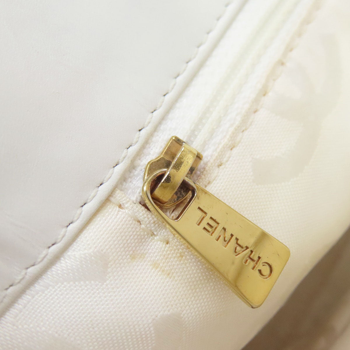 CHANEL Wild Stitch GoldHardware Tote Bag Calf Ladies [Used]