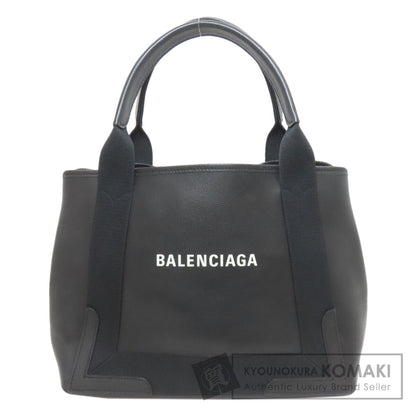 BALENCIAGA 339933 NAVY CABAS Handbag Leather Ladies [Used]