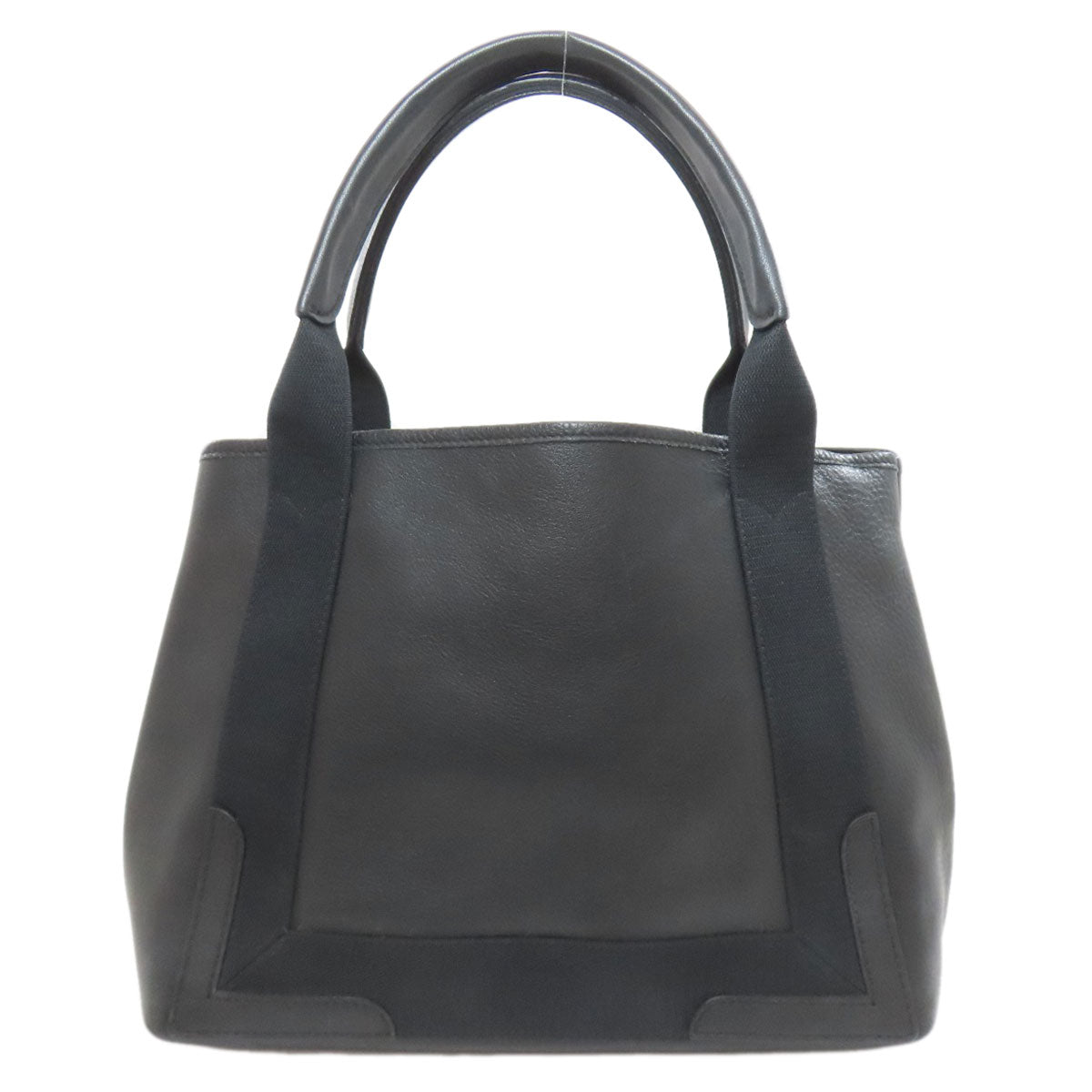 BALENCIAGA 339933 NAVY CABAS Handbag Leather Ladies [Used]