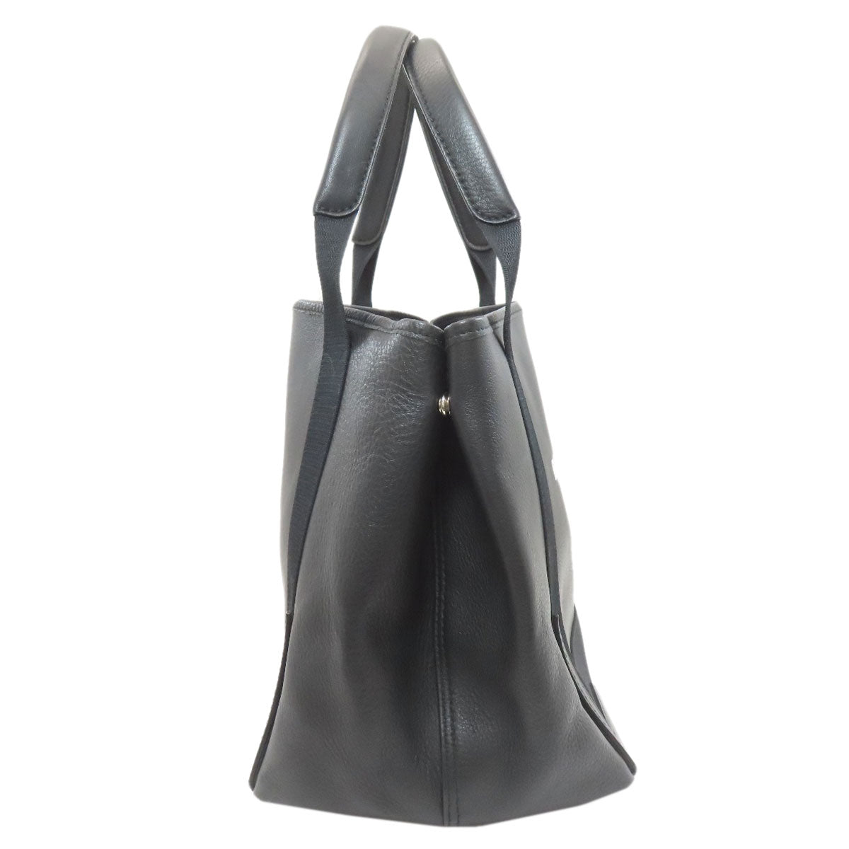 BALENCIAGA 339933 NAVY CABAS Handbag Leather Ladies [Used]