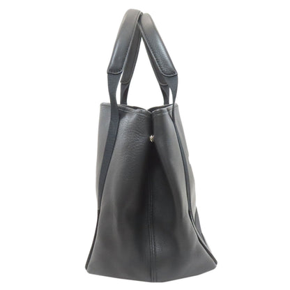 BALENCIAGA 339933 NAVY CABAS Handbag Leather Ladies [Used]
