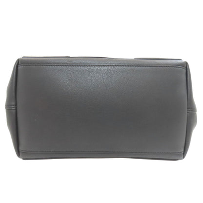 BALENCIAGA 339933 NAVY CABAS Handbag Leather Ladies [Used]