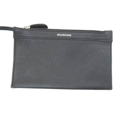 BALENCIAGA 339933 NAVY CABAS Handbag Leather Ladies [Used]