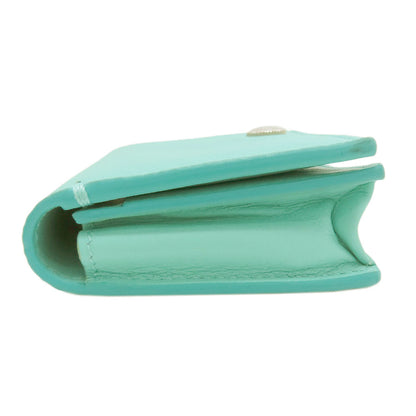 TIFFANY&Co. Vertical Fold Color Block Card Case Leather Ladies [Used]