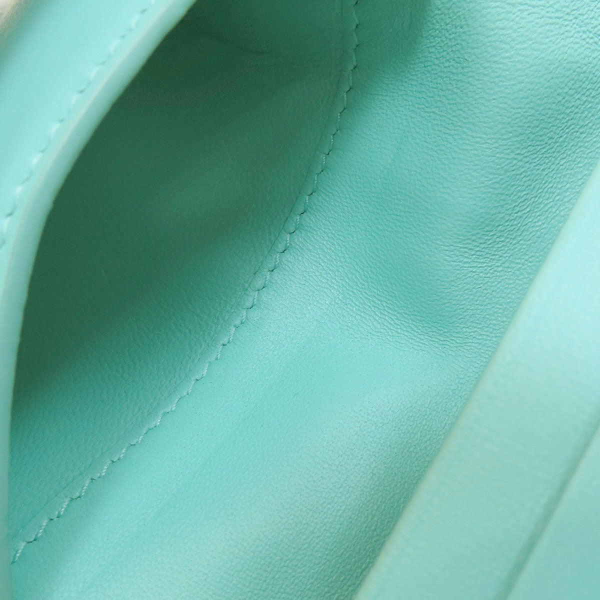 TIFFANY&Co. Vertical Fold Color Block Card Case Leather Ladies [Used]
