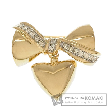 NINA RICCI Ribbon heart Brooch Metal Ladies [Used]