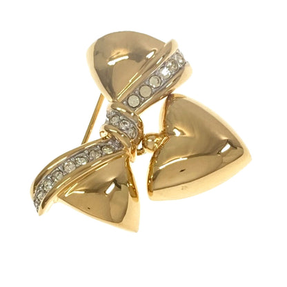 NINA RICCI Ribbon heart Brooch Metal Ladies [Used]