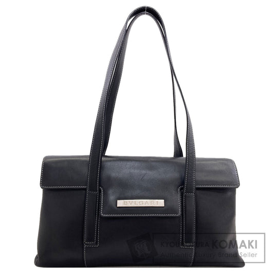 BVLGARI logo Handbag Leather Ladies [Used]