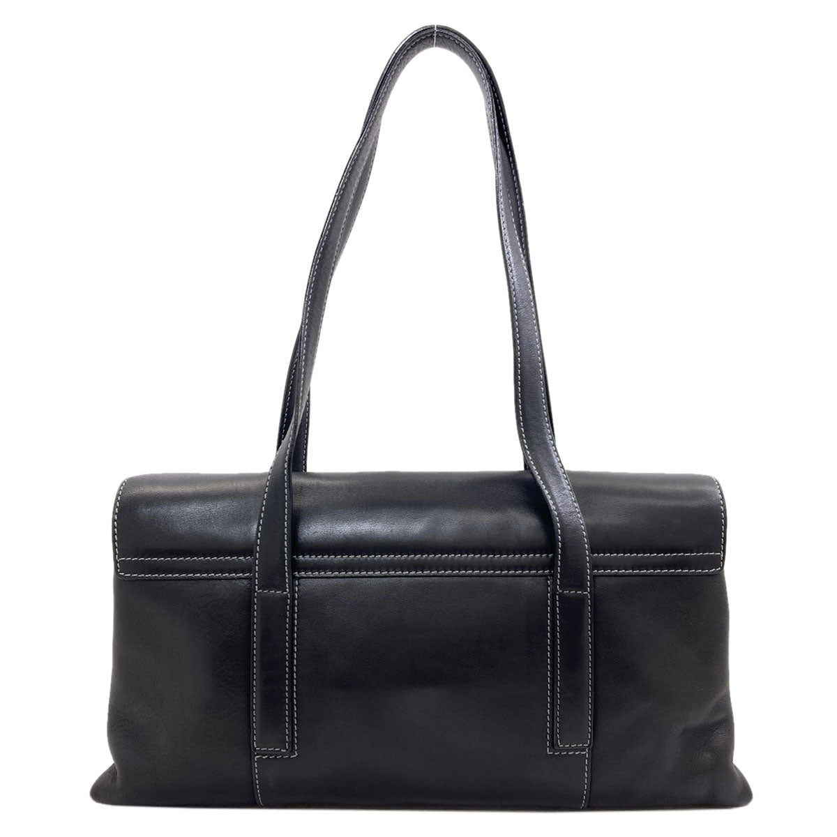 BVLGARI logo Handbag Leather Ladies [Used]