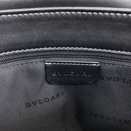BVLGARI logo Handbag Leather Ladies [Used]