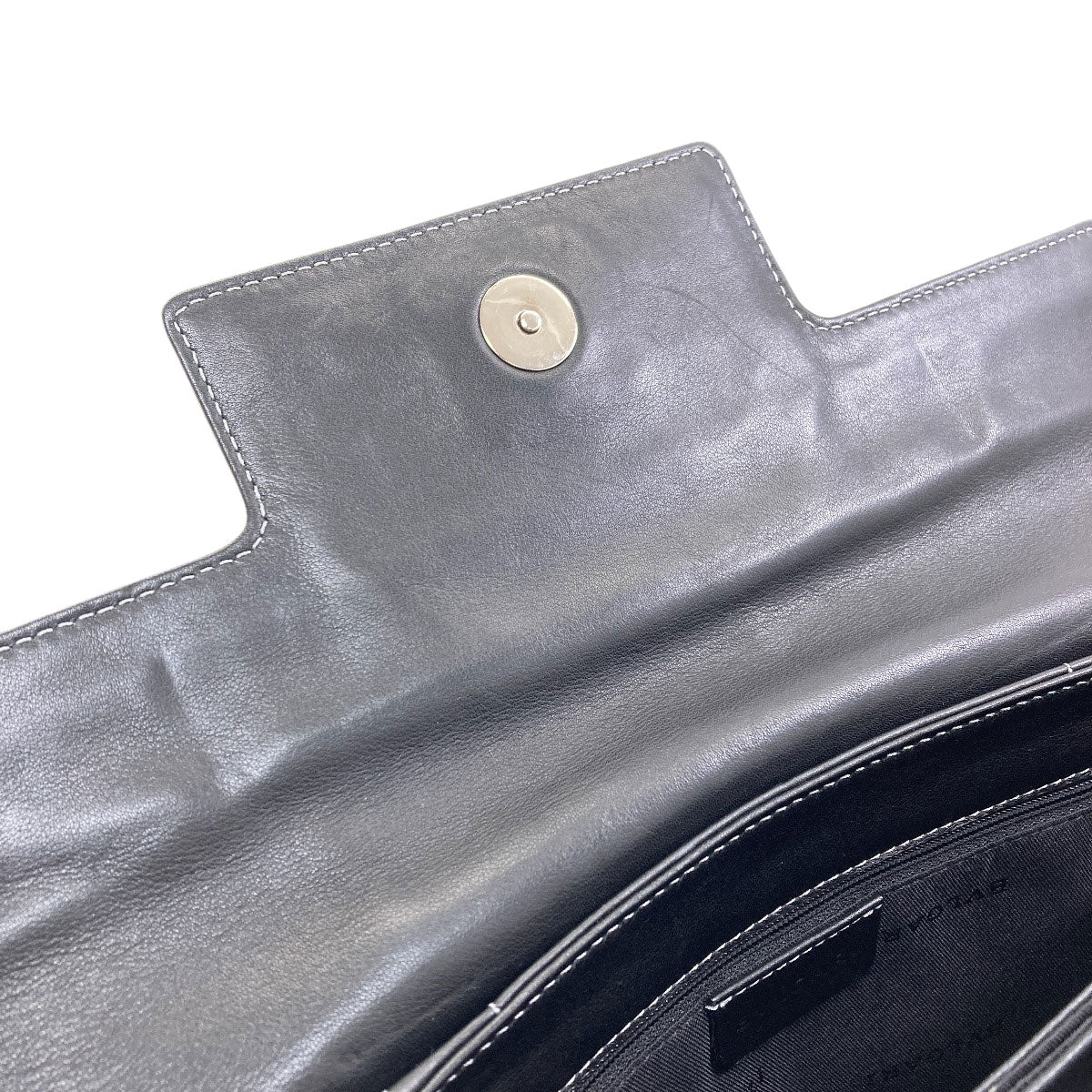 BVLGARI logo Handbag Leather Ladies [Used]