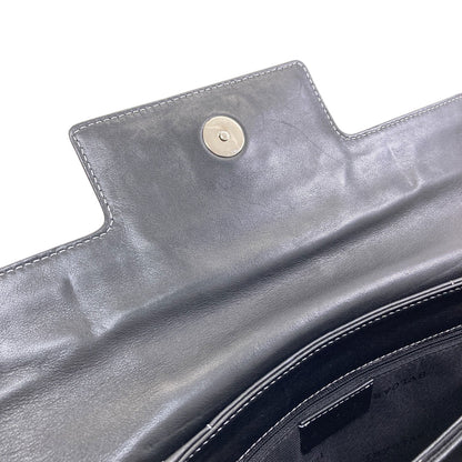 BVLGARI logo Handbag Leather Ladies [Used]