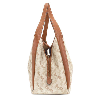 COACH C9129 Hadley Hobo with Horse and Carriage Print Handbag PVC Ladies [Used]