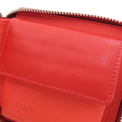 LOEWE anagram Bifold Wallet with Coin Pocket Leather Ladies [Used]