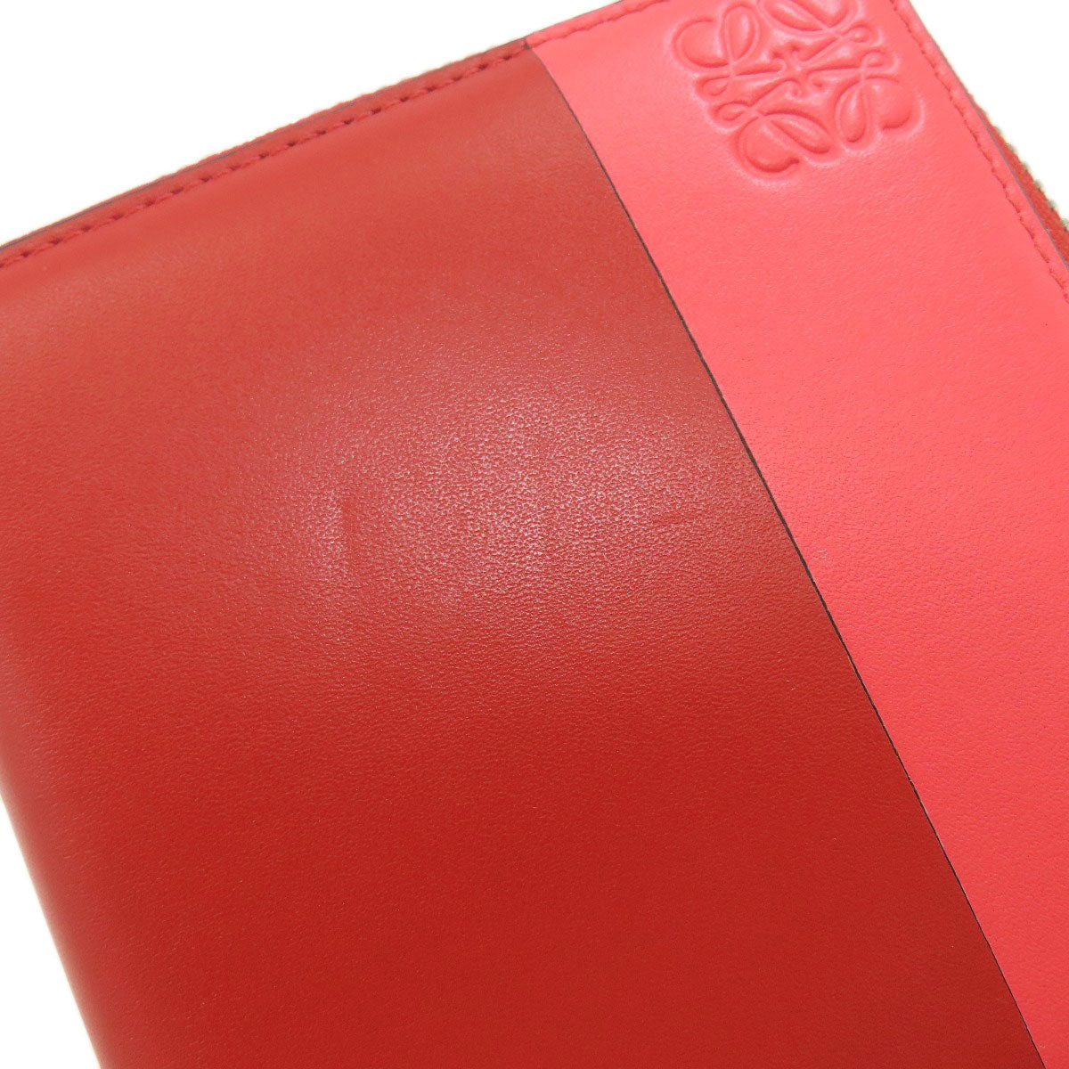 LOEWE anagram Bifold Wallet with Coin Pocket Leather Ladies [Used]