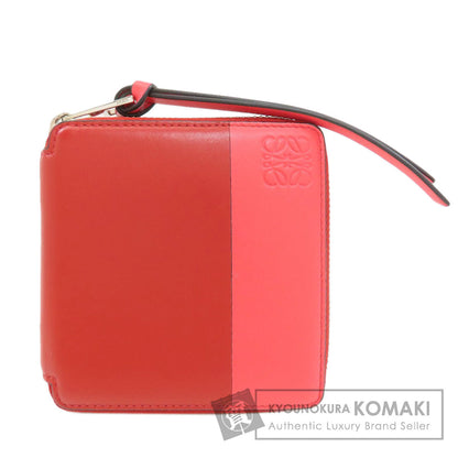 LOEWE anagram Bifold Wallet with Coin Pocket Leather Ladies [Used]