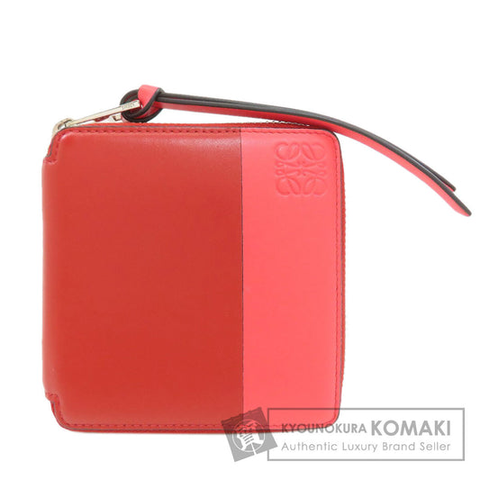 LOEWE anagram Bifold Wallet with Coin Pocket Leather Ladies [Used]