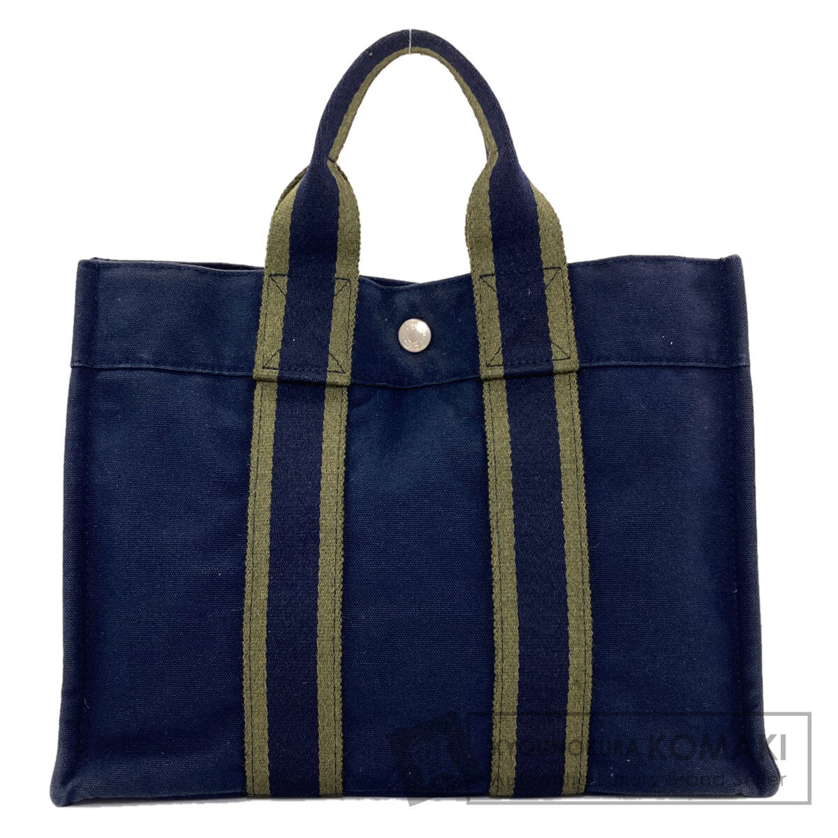 HERMES sack fool toePM Handbag Canvas Ladies [Used]