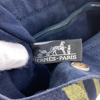HERMES sack fool toePM Handbag Canvas Ladies [Used]