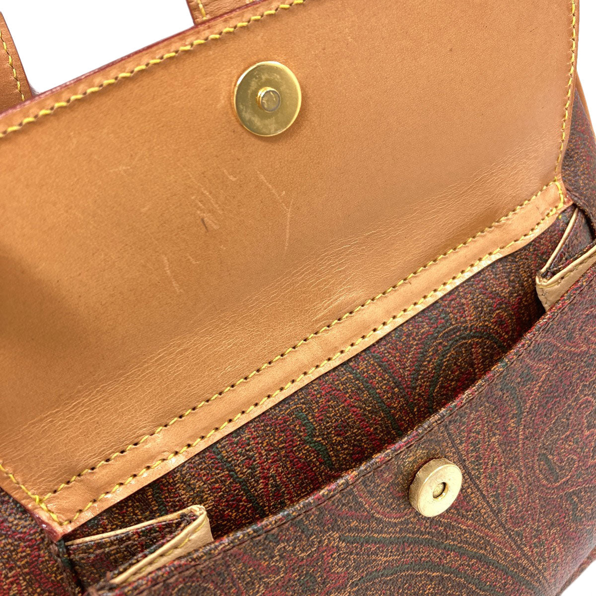 ETRO Paisley pattern Handbag PVC Ladies [Used]