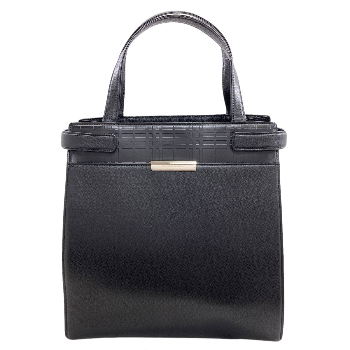 BURBERRY logo Handbag PVC LeatherLadies [Used]