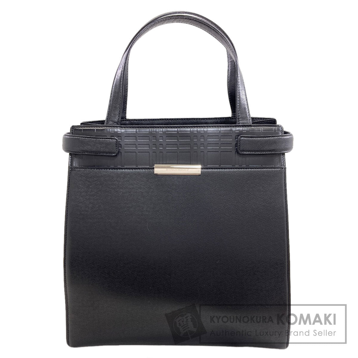 BURBERRY logo Handbag PVC LeatherLadies [Used]