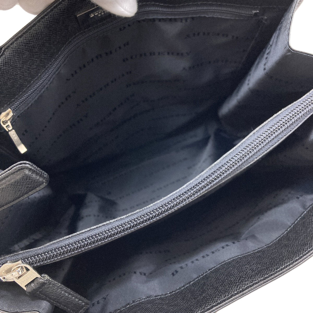 BURBERRY logo Handbag PVC LeatherLadies [Used]