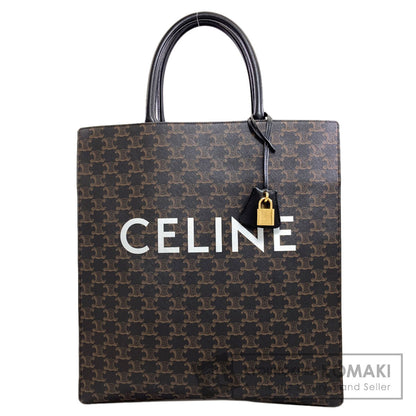 CELINE Vertical Hippo Triomphe Tote Bag PVC Ladies [Used]