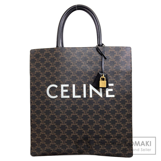 CELINE Vertical Hippo Triomphe Tote Bag PVC Ladies [Used]