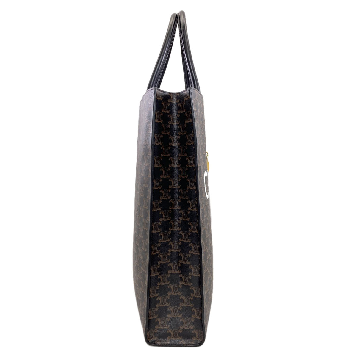CELINE Vertical Hippo Triomphe Tote Bag PVC Ladies [Used]