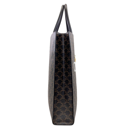 CELINE Vertical Hippo Triomphe Tote Bag PVC Ladies [Used]