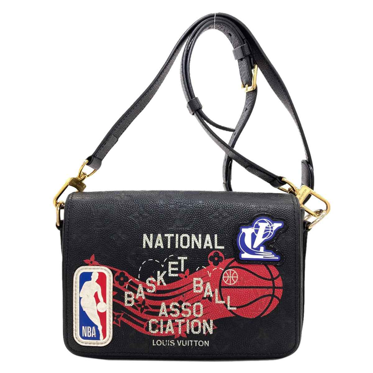LOUIS VUITTON M58498 Studio Messenger Bag NBA Collaboration Shoulder Bag Empreinte mens [Used]