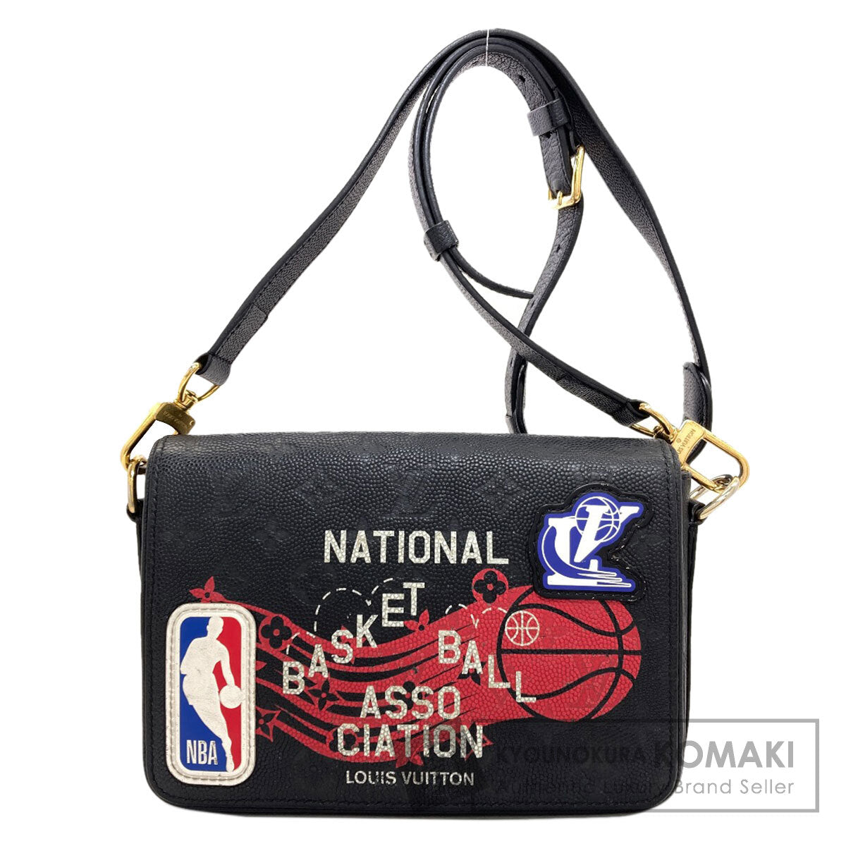 LOUIS VUITTON M58498 Studio Messenger Bag NBA Collaboration Shoulder Bag Empreinte mens [Used]