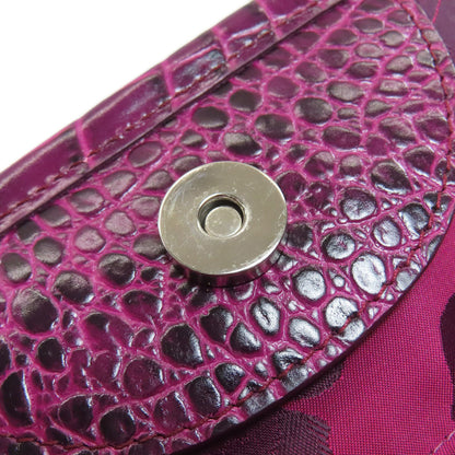 Longchamp Embossing Handbag Leather Ladies [Used]