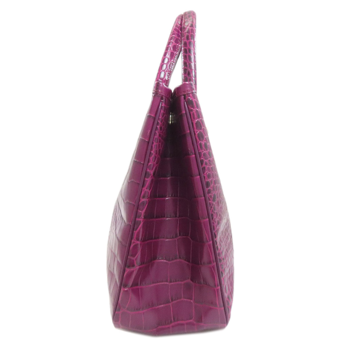 Longchamp Embossing Handbag Leather Ladies [Used]