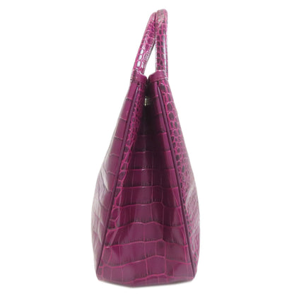 Longchamp Embossing Handbag Leather Ladies [Used]