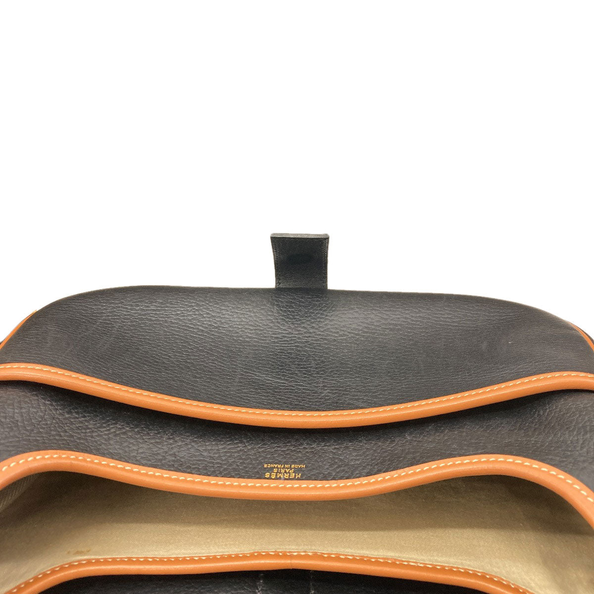 HERMES Noumea Gold Hardware Shoulder Bag Calf Ladies [Used]