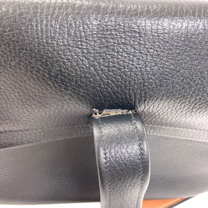 HERMES Noumea Gold Hardware Shoulder Bag Calf Ladies [Used]